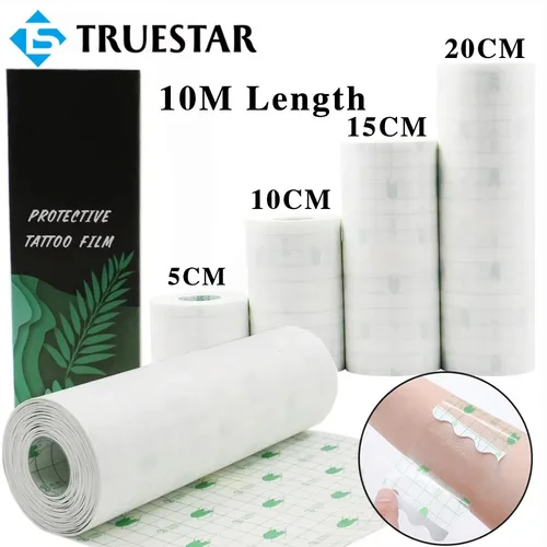 Rollo de vendaje para tatuaje de 10M, película transparente para tatuaje, película protectora impermeable para reparación de heridas en la piel, rollo de envoltura para tatuaje, accesorios para tatuaje