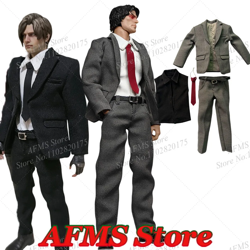 

Nottaa 1/12 Scale Collectible Figure Formal Shirt Trousers Set With Tie‌ Clothes Set Fit 6Inch Men Soldier Action Figure Body Do