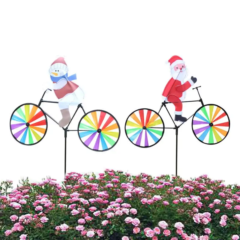 

Pinwheel Christmas Ornament 2X Waterproof Courtyard Garden Decoration Christmas Yard Decorations Outdoor Yard Sign Stakes Garden