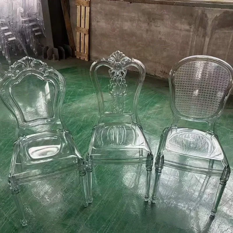 

Crystal Banquet Transparent Chair Hotel Wedding Commercial Bamboo Chair Napoleon Outdoor Wedding Banquet Crystalchair