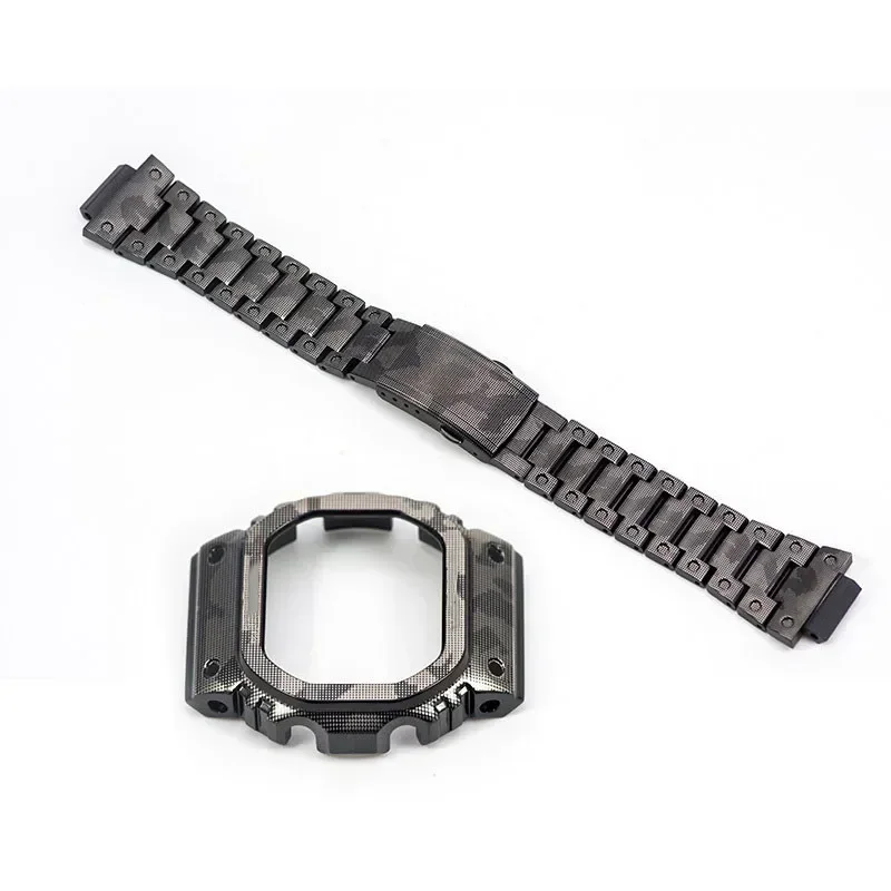 Titanium Alloy Watch Strap Band Bezel For DW5600 GW5000 GW-M5610 Camouflage Bracelet Watch Cover With Tools Supper Light 5 Color