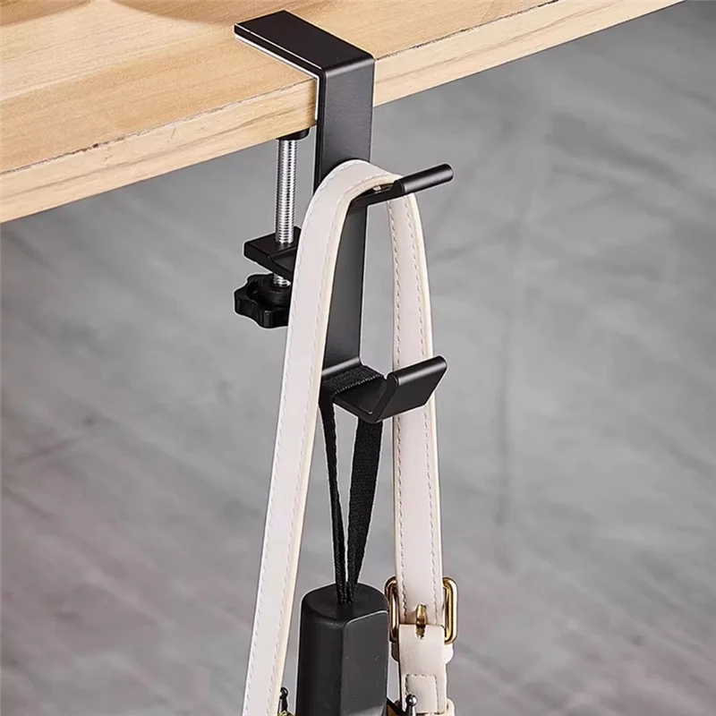 

Non-Punched Bag Hook Student Desk Side Bag Hanging Tool Removable And Movable Handbag Holder Multi-Function Desk Hook