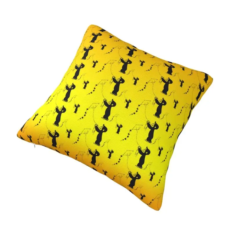 Custom George The Curious Anime Monkey Fly A Kite Pillow Case 45x45cm Cushions Cover for Sofa Square Pillowcase