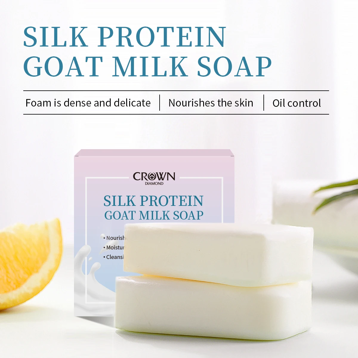 

Goat Milk Silk Soap Gentle Nourishing Exfoliating Organic Body And Face Bath Soap Deep Cleansing Refreshing Handmade Facial Soap