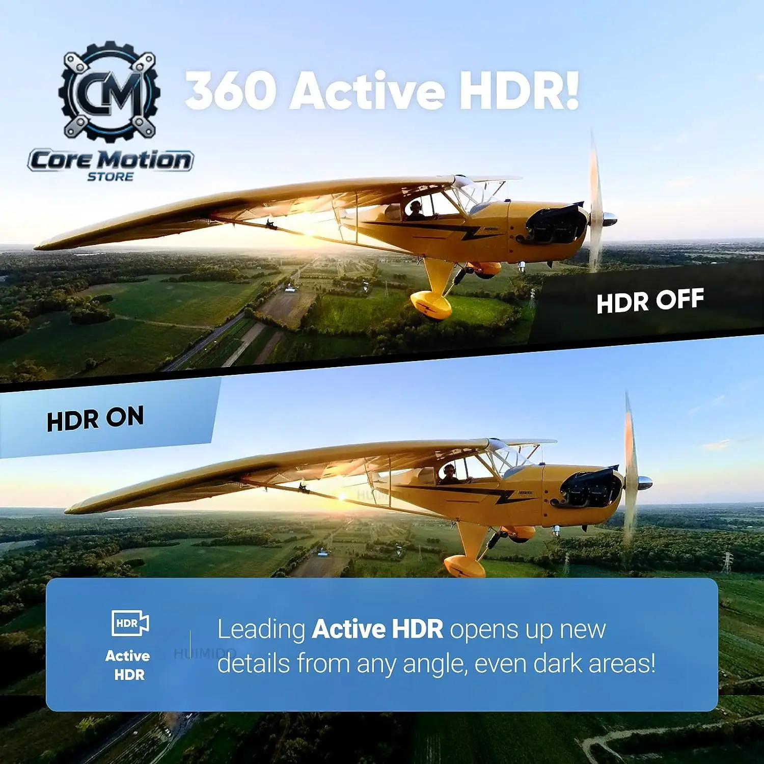360 X3 4K Video Active HDR Mode 10M Waterproof Sports Action  With Selfie Sticker