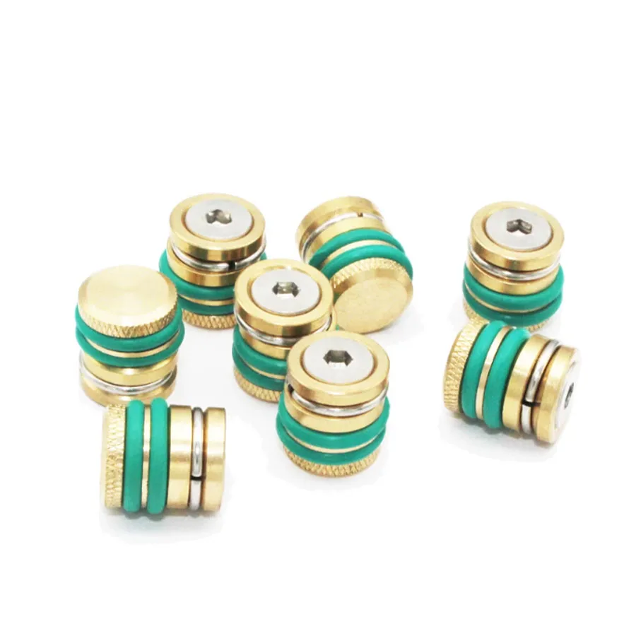 Fluorine rubber double ring Viton water stop plug inlet and outlet hexagonal copper water plug stainless steel copper plug!