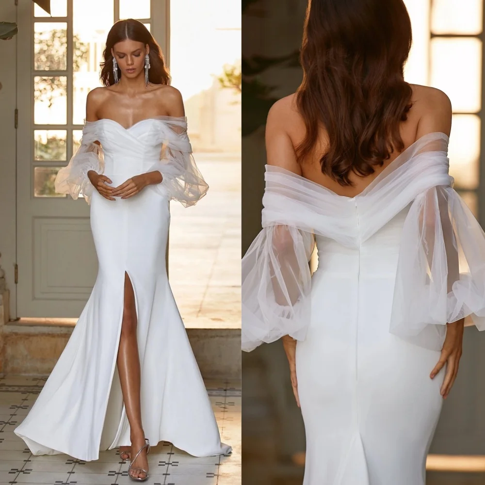 

Modern Style High Quality Jersey Pleat Ruched Mermaid Off-the-shoulder Long Dresses Evening Dresses Sizes Available Pastrol