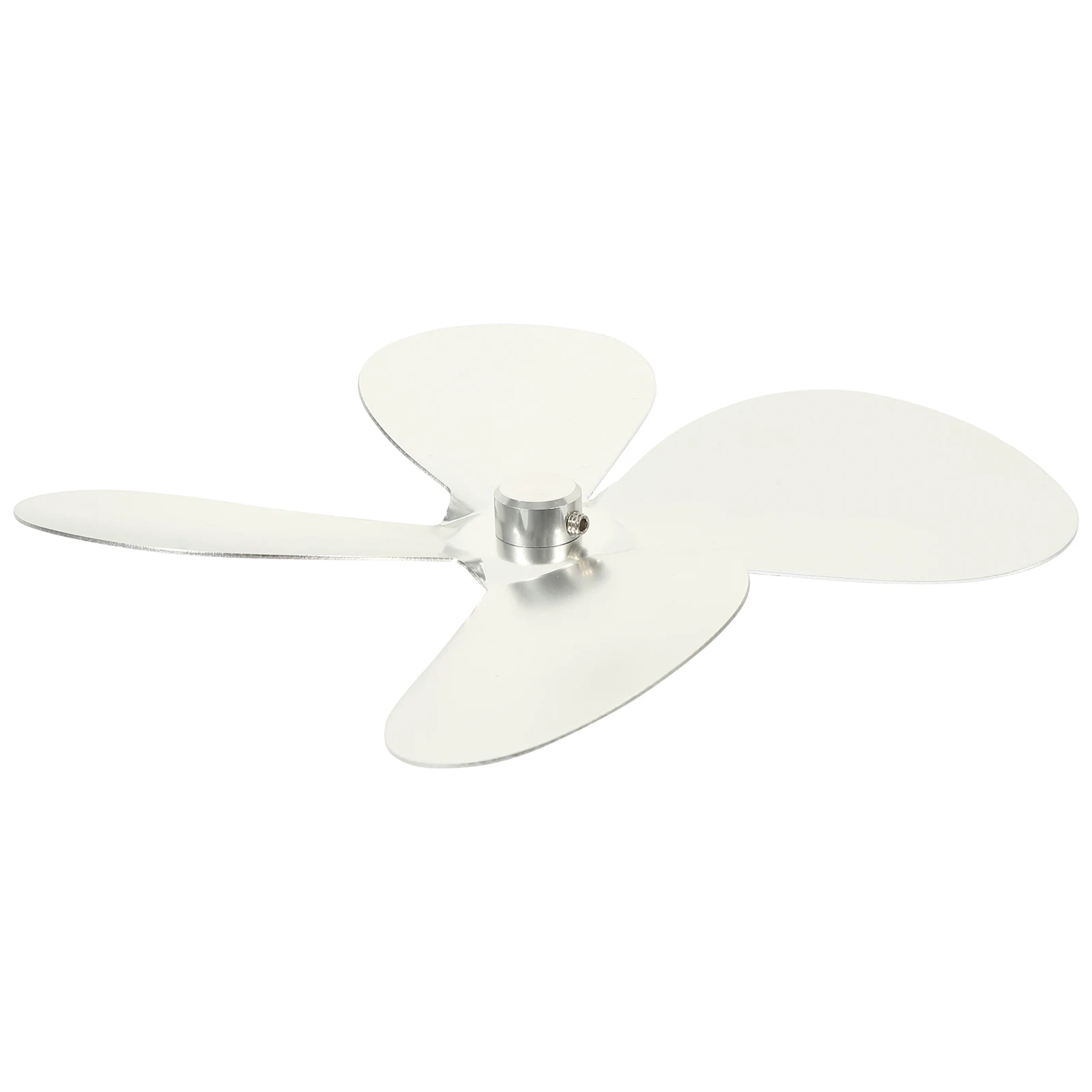 

Aluminium Alloy Fan Blade Replacement Silver Small Heat Blower Accessories for Fireplace Stove Efficient Home Use