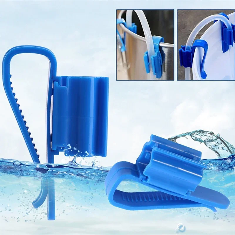 Aquarium Filtration Water Pipe Filter Hose Holder Home Brew Bucket Clip Pipe Syphon Tube Flow Control Wine Beer Clamp Fish Tools