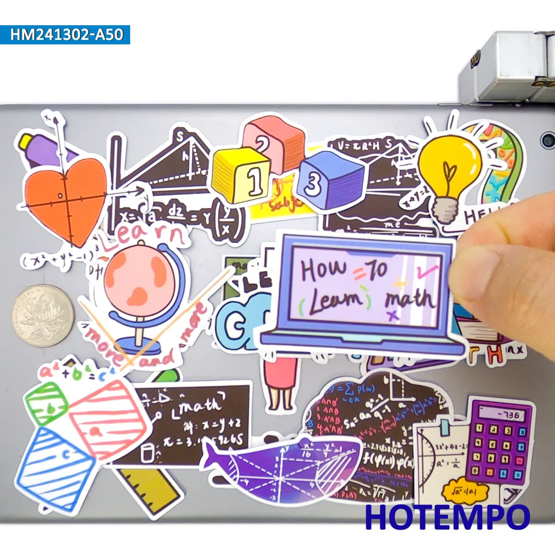 مجموعة ملصقات صيغة الرياضيات، جرافيتي رسمية للعلوم الرجعية، لأجهزة الكمبيوتر المحمول وسجل القصاصات وهاتف السيارة، حزمة ملصقات ممتعة، 20/30/50 قطعة #2