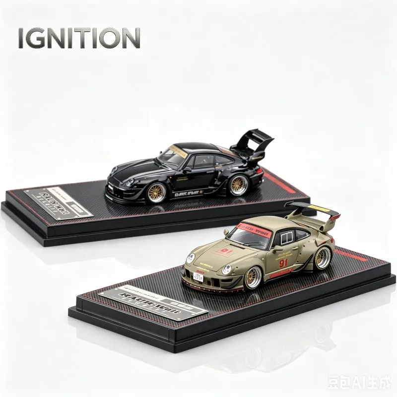 ig-ignition-1-64-911-wide-body-rwb-993-high-tail-91-alloy-die-casting-car-model-adult-collectibles-holiday-gifts-boys'-toys