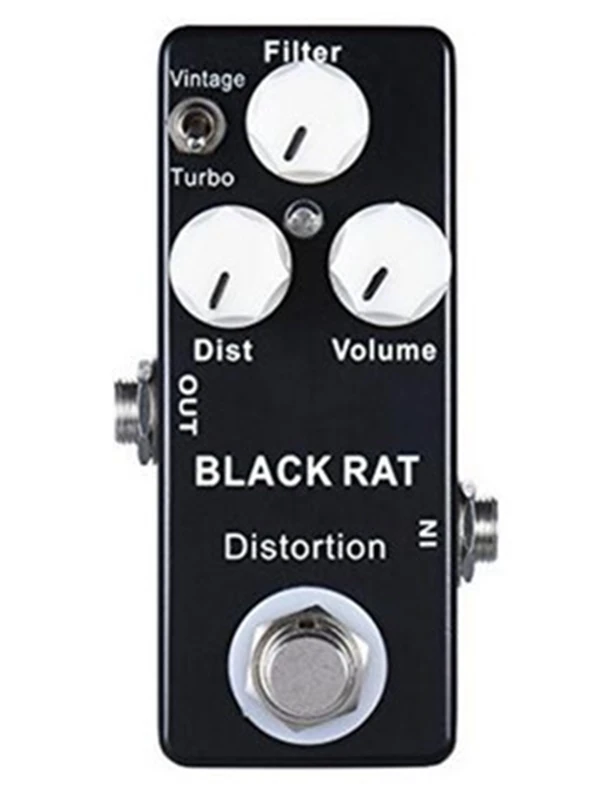 MOSKYAUDIO  BLACK RAT distortion Mini Guitar Effect Pedal True Bypass Guitar Parts & Accessories