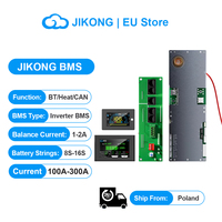 JIKONG Inverter BMS 8S-16S 24V-48V 100A-300A 8S-16S LiFePo4 Li-Ion LTO Household Energy Storage Active balancer 1A 2A JK BMS