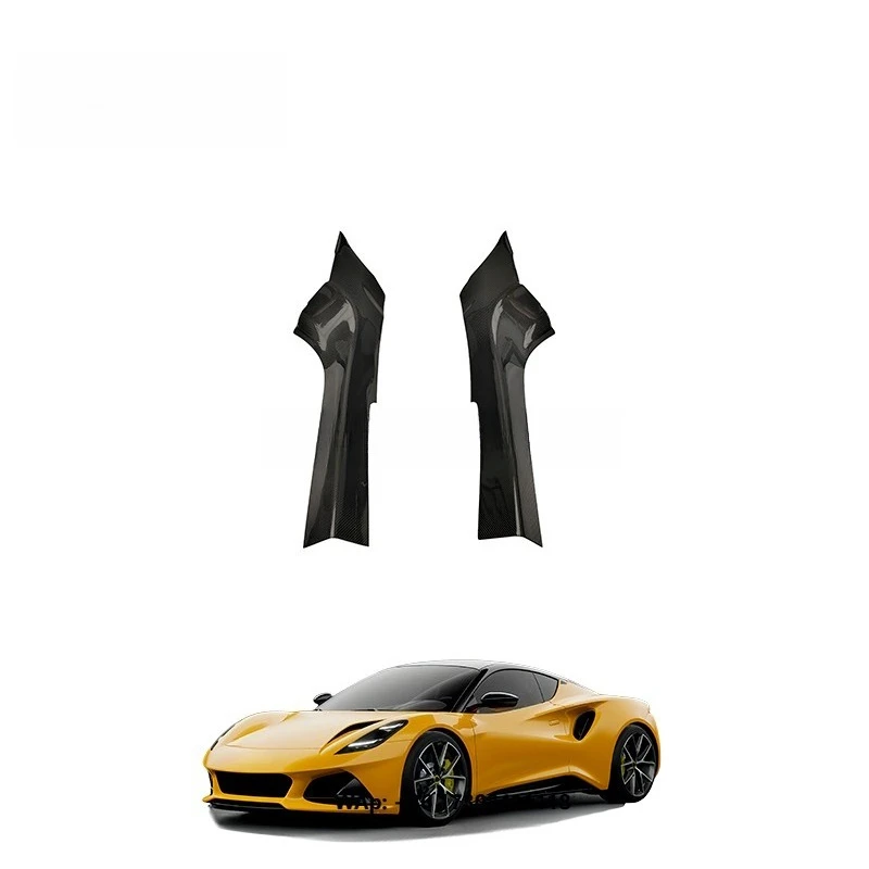 Monotek Design Dry Carbon Fiber Side Skirt & Doorsill (Carbon Black/Customized) Luxury 2Pcs for Lotus Emira