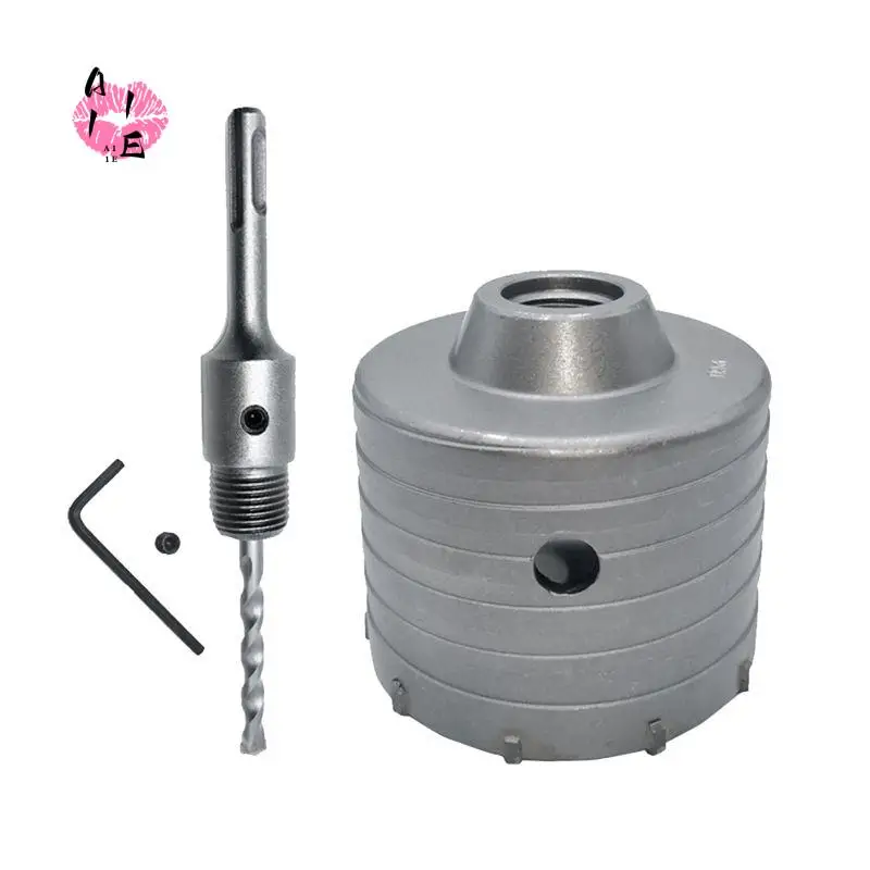 

A11E-1Set SDS PLUS Concrete Hole Saw Electric Hollow Drill Bit 100Mm 110Mm Cement Stone Wall Air Conditioner Alloy Blade