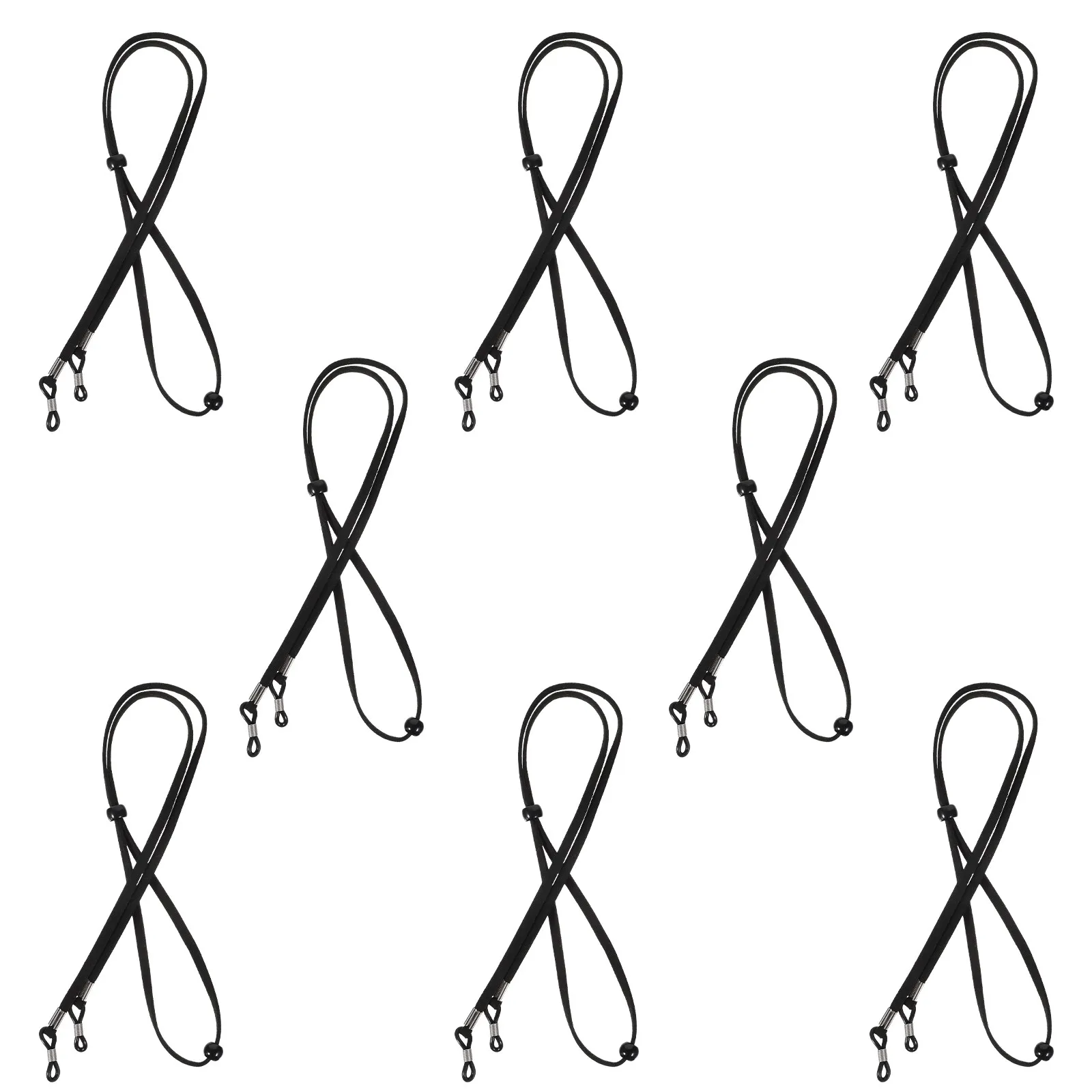 

8Pcs Cloth Glasses Chain Eyeglass Rope Strap Eyewear Retainer for Glasses Sunglasses Masks Drop Proof Premium Material Daily
