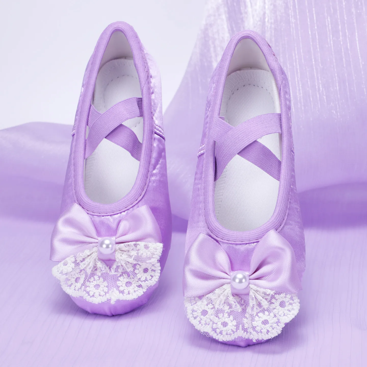 أحذية الرقص امرأة الباليه القوس المسطح الدانتيل أحذية الباليه للرقص 2026 منتج جديد أداء أحذية لسيدة الباليه السنة الجديدة