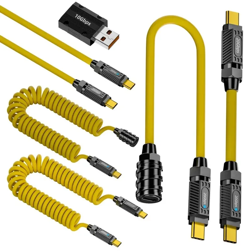 

Кабель USB C Портативный кабель питания 140 Вт Кабель для быстрой зарядки Кабель передачи данных 8K Аудио-видео шнур