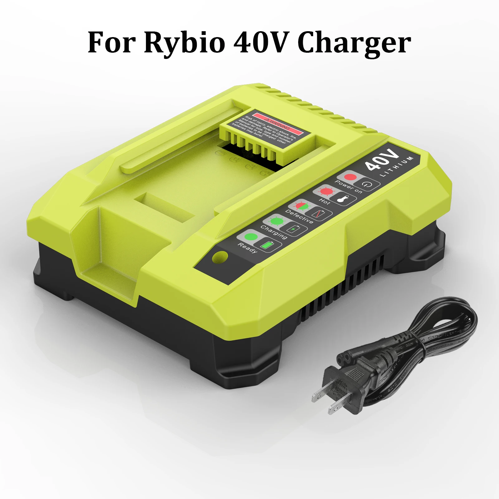 OP401 Lithium-Ionen-Akkuladegerät für Ryobi 40V Li-Ionen-Akku OP40601 OP4050A OP4040 OP4026A OP40201 OP40261 OP4030 OP40301