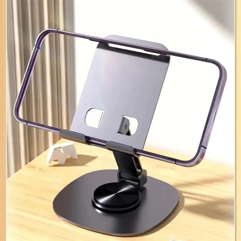 Metal Rotatable Mobile Phone Holder Lazy Person Chasing Video Relief Hand Fatigue Desktop Tablet Stand