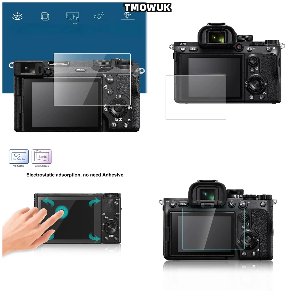 

For RX100 RX100IV RX100VII A9 A9II - 9H Hardness Anti-Scratch Film For Camera LCD