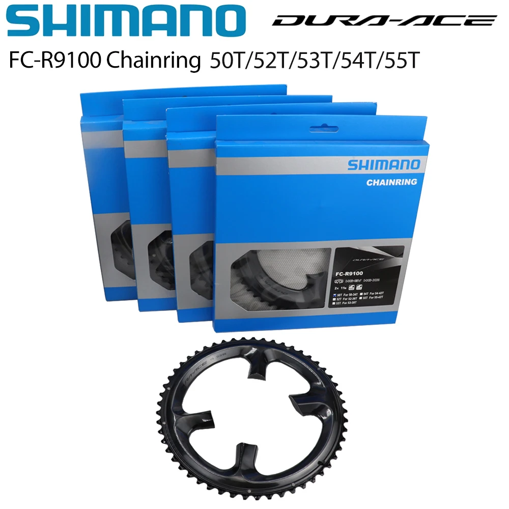 

SHIMANO DURA-ACE R9100 Chainring 11S 50T/52T/53T/54T/55T For FC-R9100 11 Speed Road Bike Crankset Original Shimano Parts