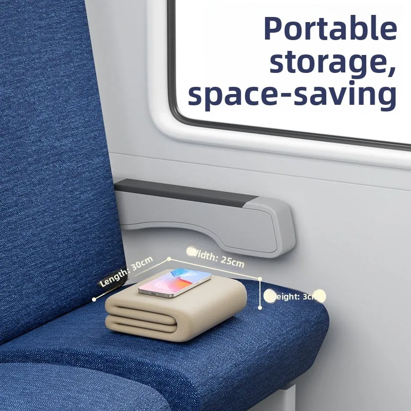 First Class Inflatable Travel Footrest Backrest Sleeping Pad Comfortable Aircraft Car Traveling Essential Portable Mat