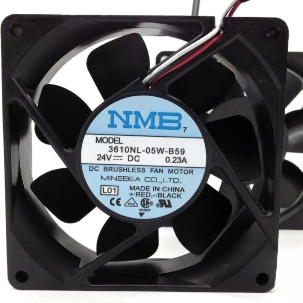 3610NL-05W-B59 Server Fan for NMB NMB-MAT High Air Axial Flow Inverter Frequency Converter Cooling 9025 9cm DC24V 0.23A