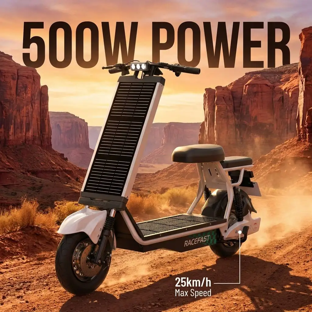 Kukirin Style 500W Long Range Electric Scooter 24V12Ah Front Disk & Rear Drum Lightweight Aluminum Alloy E-Scooter Adult