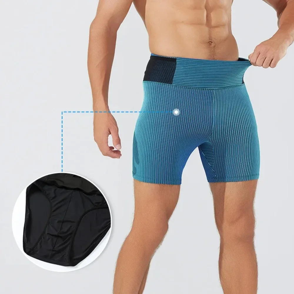 2026 Marathon Running Tights for Men Quick Dry 2-Layer Compression with Built-in Liner