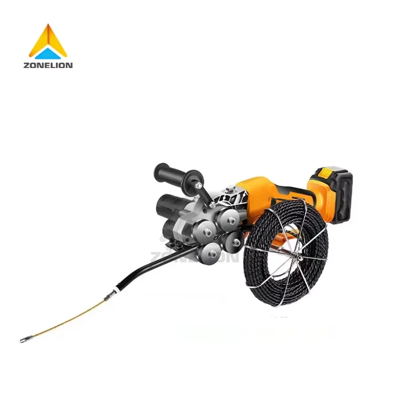 Lithium Battery-Powered Automatic Threading Machine / Rechargeable Wire & Cable Puller