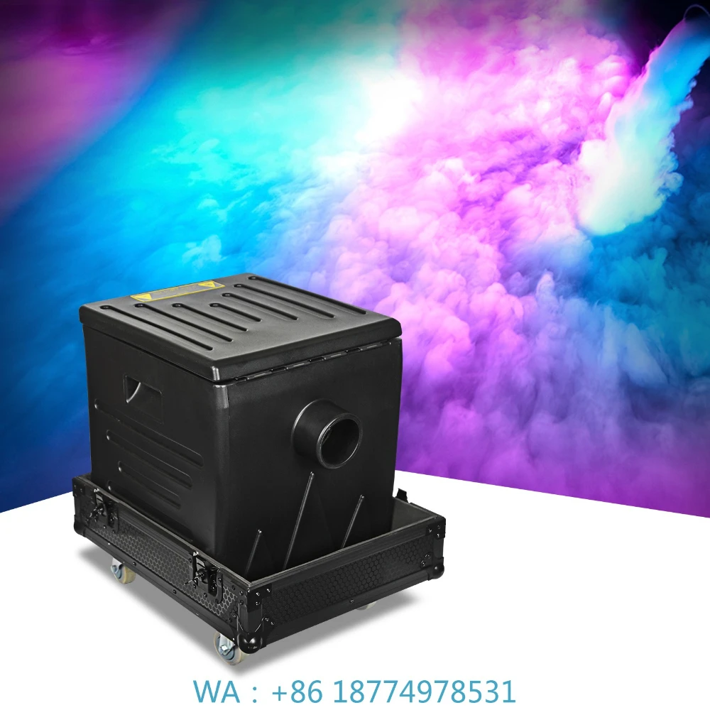 

g Stage Event Low Lying Smoke Machine 4000w Mini DMX Dry Ice Low Fog Machine Weddin
