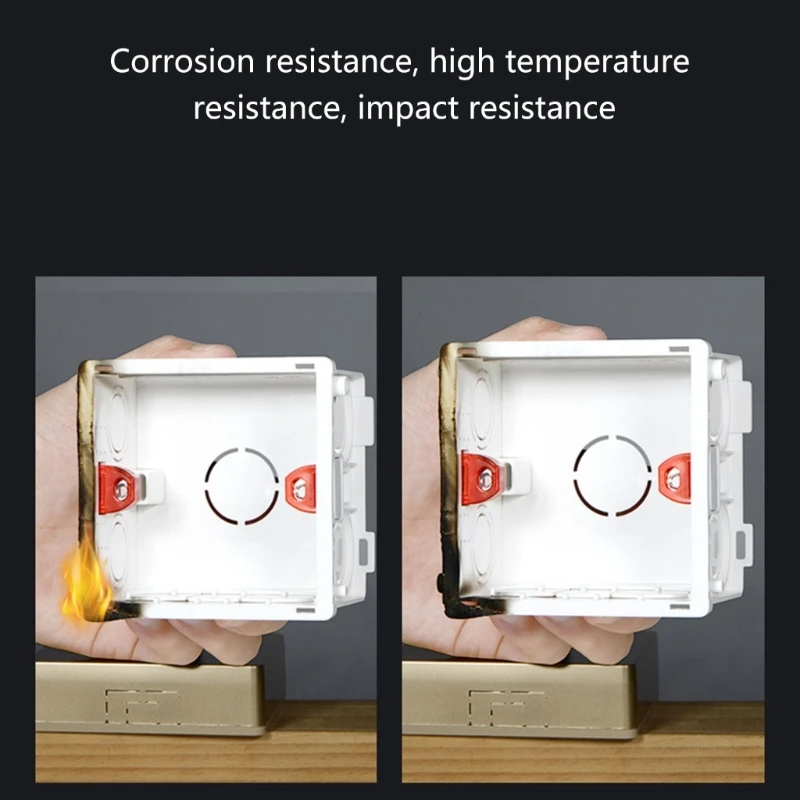 86-Type PVC Junction Box Wall Mount Cassette untuk Switch Socket Base
