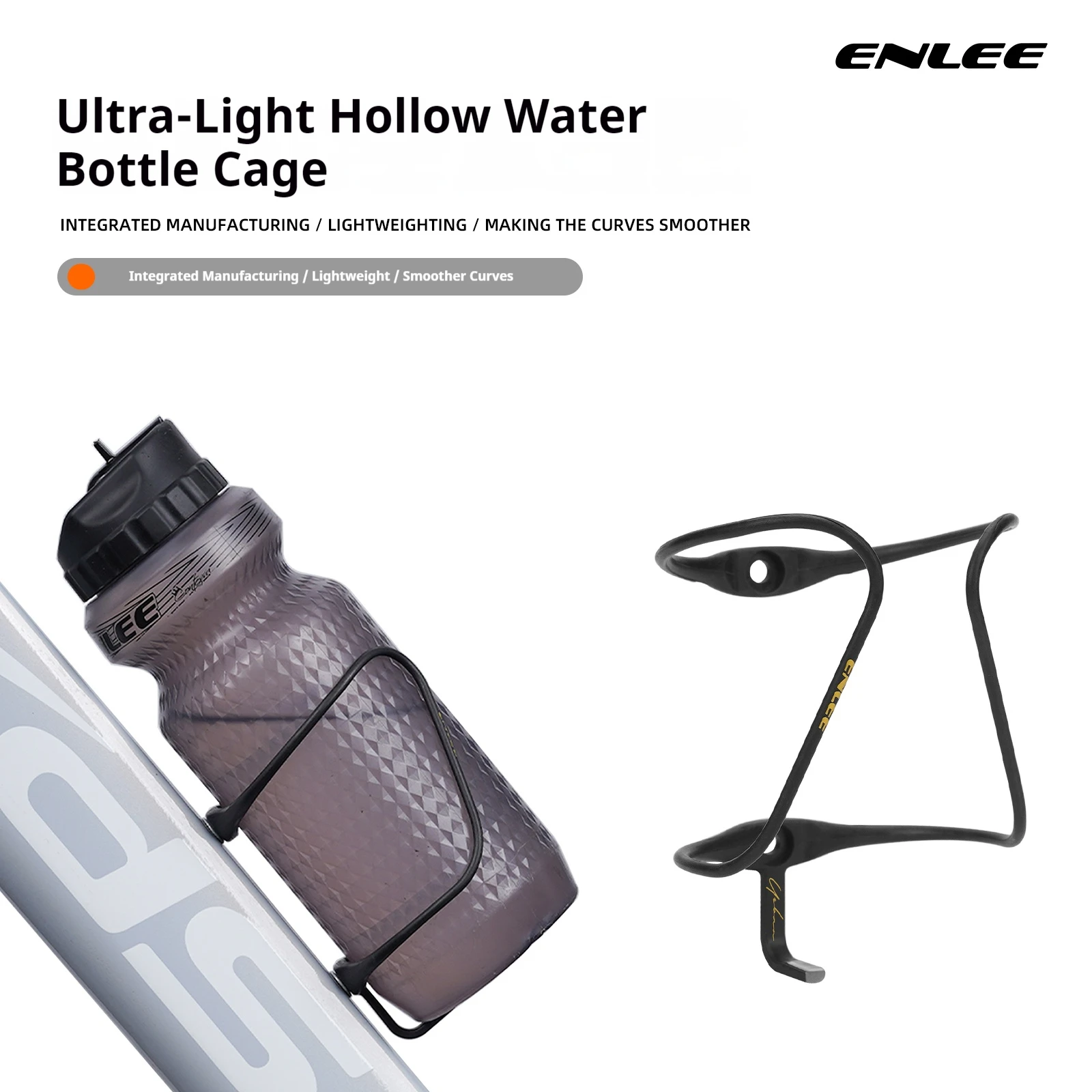 Ultra Cycling Gear - ที่วางขวดน้ำจักรยานคาร์บอนไฟเบอร์น้ำหนักเบาพิเศษ 9 กรัม แบบแอโร่ ผลิตจากวัสดุคาร์บอนคอมโพสิต สำหรับจักรยานเสือภูเขาและจักรยานถนน