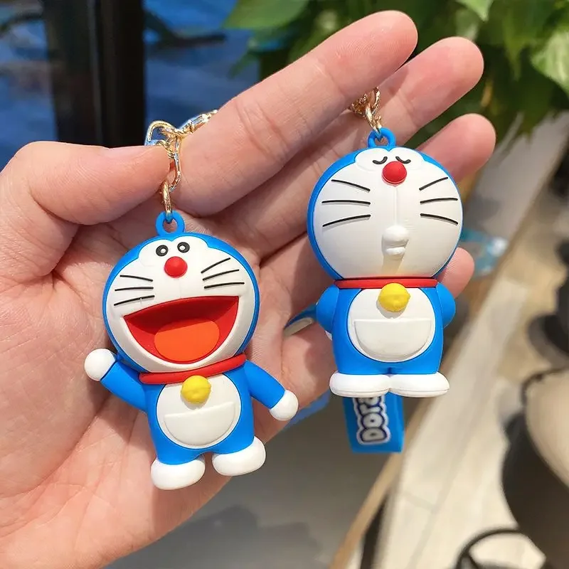 Doraemon Cartoon Niedlicher Jingle Cat Anhänger Hochwertige Mode Persönlichkeit Kreative Animation Schlüsselanhänger Rucksack Anhänger Geschenk