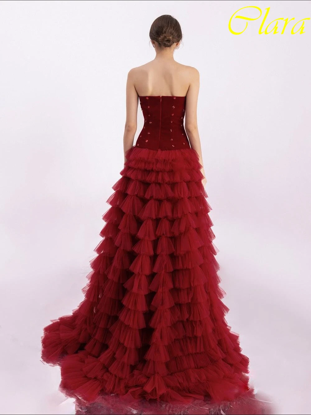 فستان سهرة أنيق مخصص على شكل حرف a بدون حمالات بدون أكمام، فساتين مناسبة مخصصة حساسة، فساتين المشاهير عالية الجودة