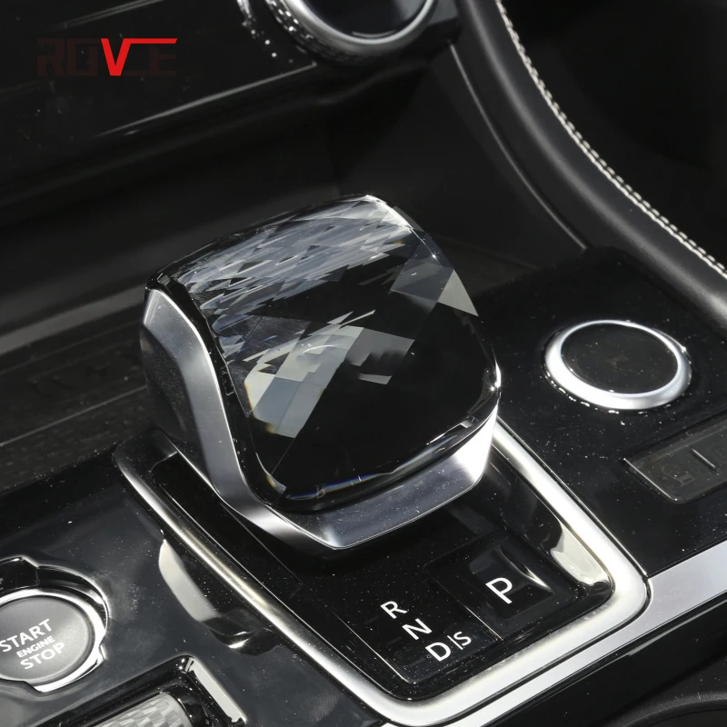 

ROVCE Car Gear Head Shift Knob Handle Cover For Land Rover Range Rover Vogue L460 /Sport 2023-2024/Velar 21-24/LR 5 21-24/Jaguar