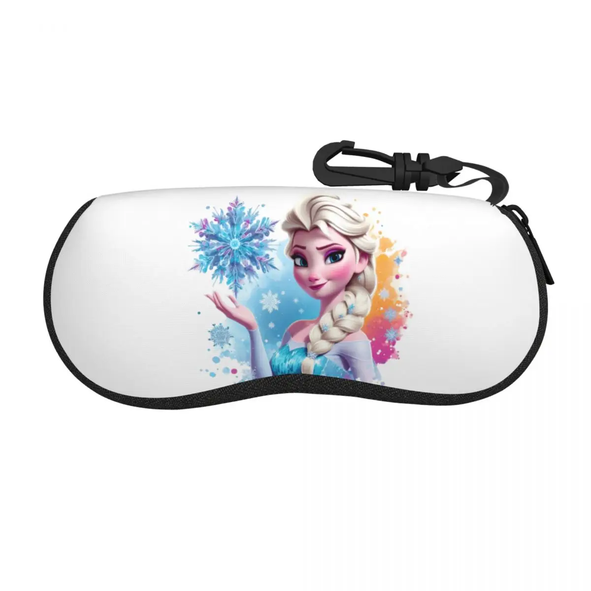 

Princess Elsa Frozen Glasses Case Cover Sunglasses Pouch Daily Fashion Eyewear Box Key Chain Men Women Eyeglass Protector