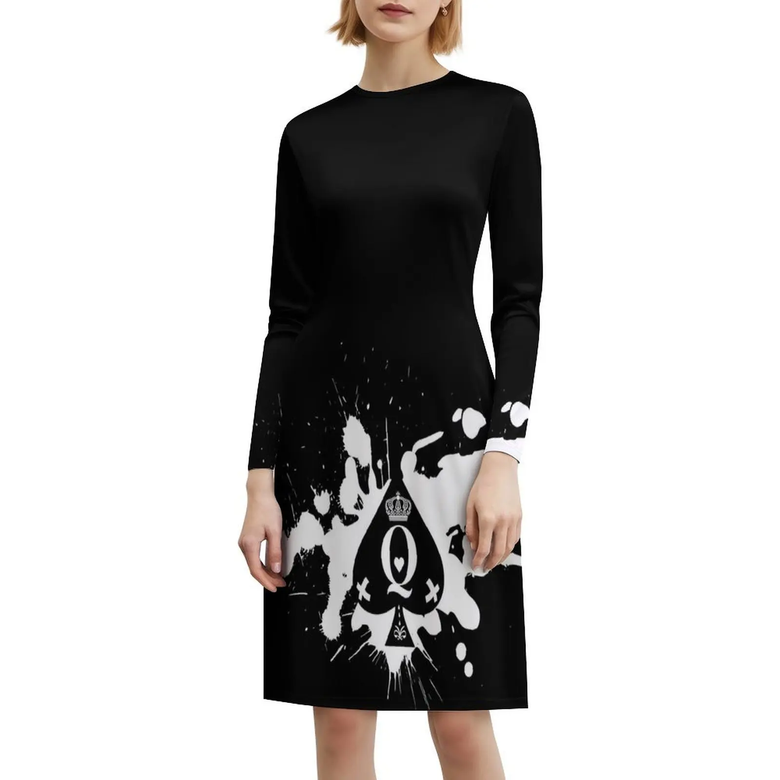 فستان ملكة الأشياء بأسمائها الحقيقية البوهيمي بدون أكمام متعدد الطباعة لحفلات العطلات على الشاطئ فستان ملكة بأسمائها الحقيقية ملمس محظوظًا للنساء