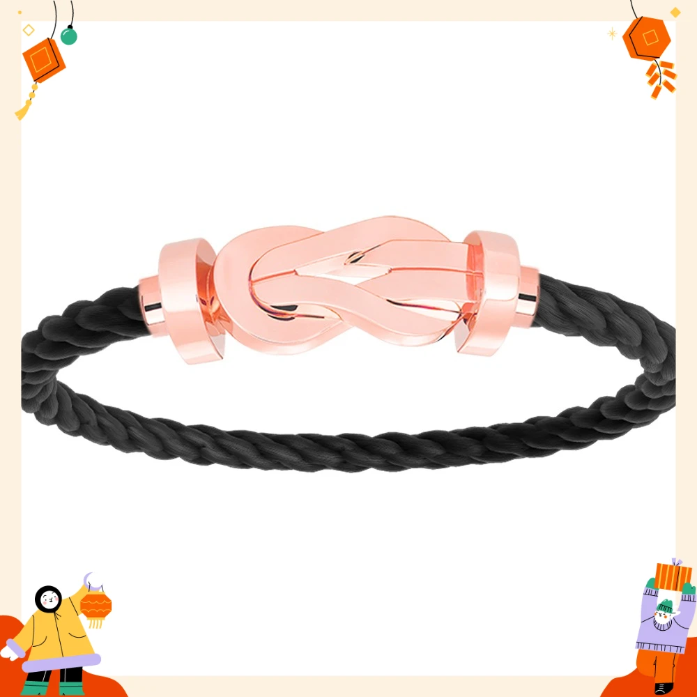 

VZZS 2026 New 925 Silver Black White pink L Smooth surface Bracelet Female Daily Wear Party Gifts Luxurious Couple Jewelr
