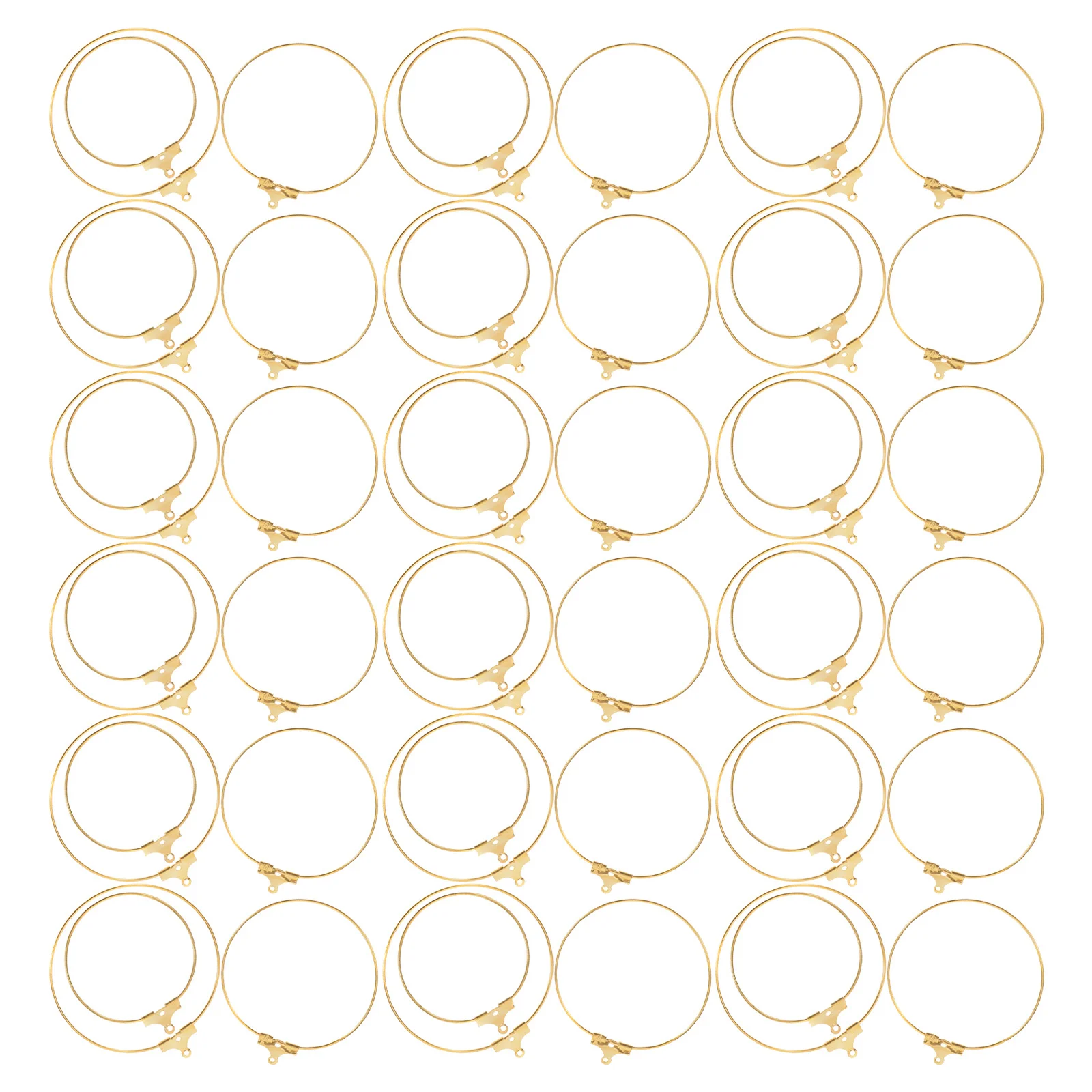 

90 шт. фурнитура для сережек для изготовления ювелирных изделий: большие круглые серьги-кольца, металлические разъемы, эффектные круглые висячие серьги своими руками