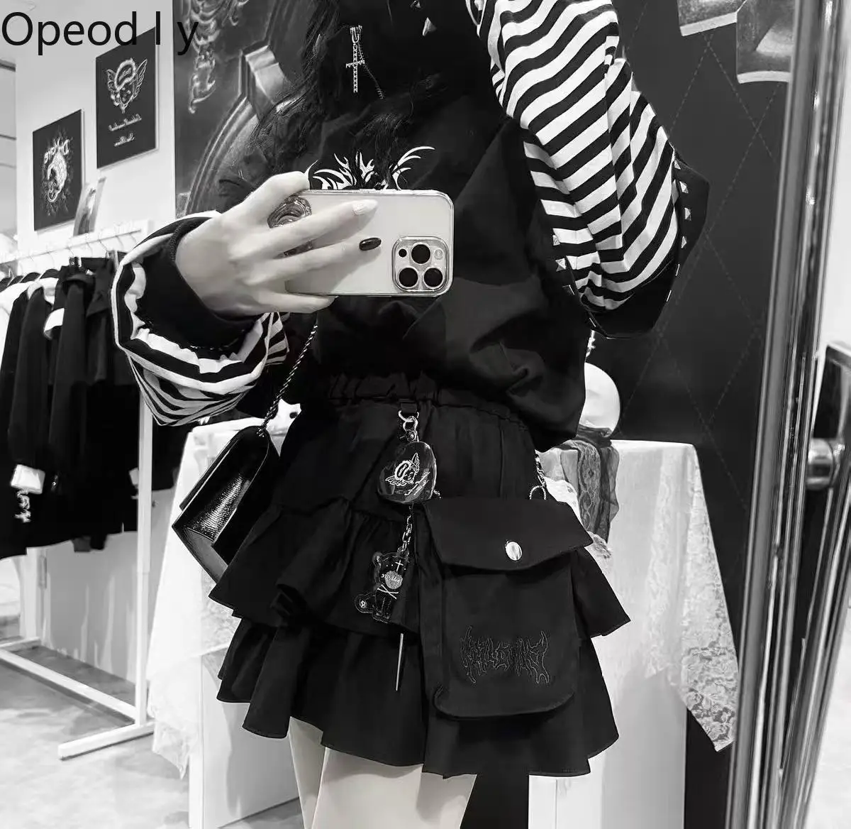 

Spring and Summer New Japanese Harajuku College Style Skirt Subculture Elastic Waist Punk Sweet Cool Girl Lolita Y2K Cake Skirt