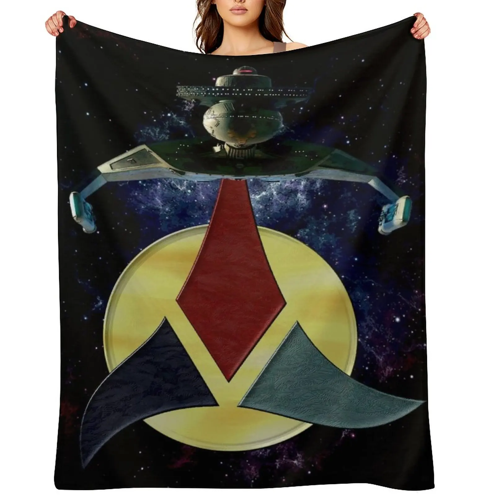 

KLINGON HEART OF VIRTUE Throw Blanket halloween Furry Retros Shaggy Blankets