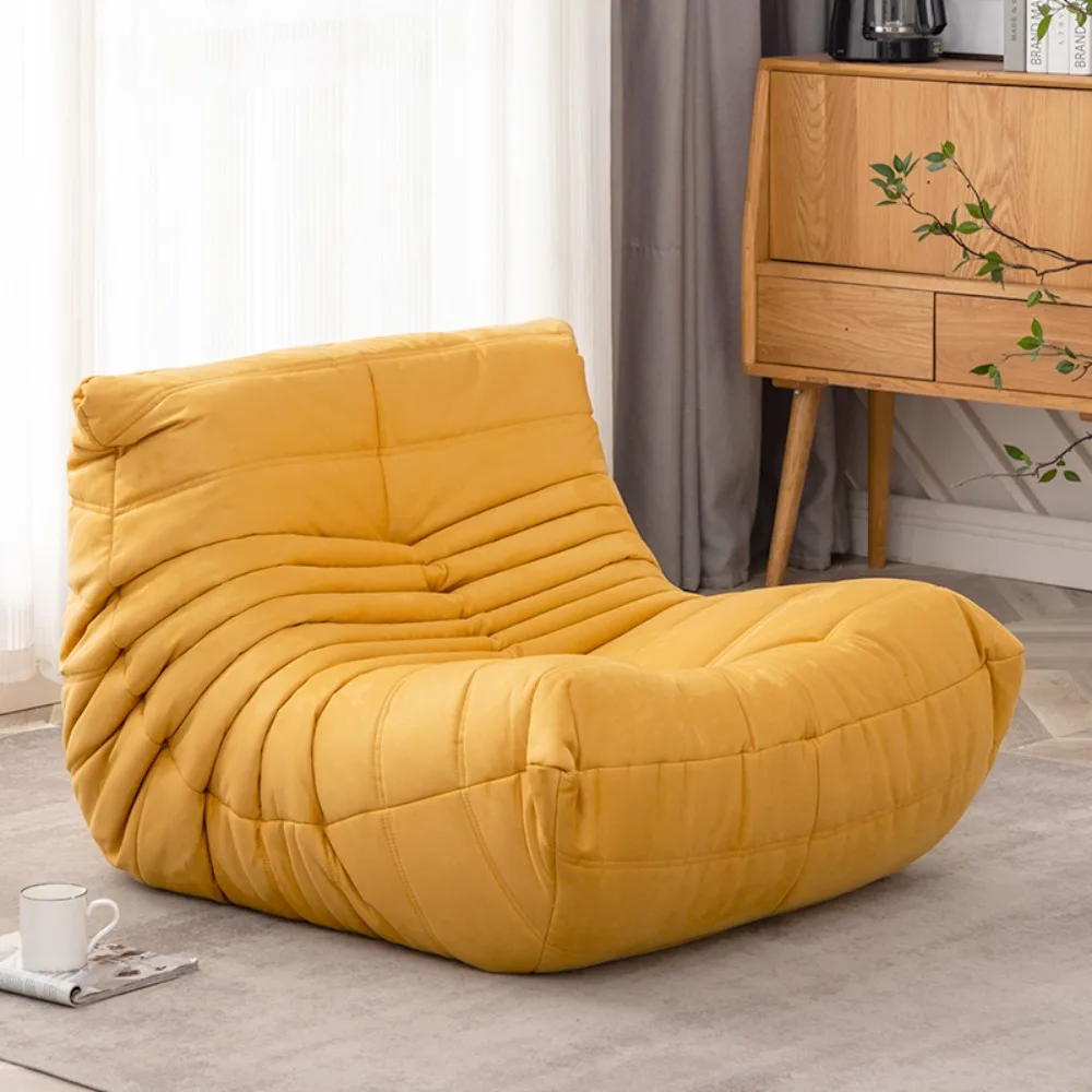 Lazy sofa togo caterpillar sofa is luxurious and simple. online celebrity creative chair suede freehand space lounge chair