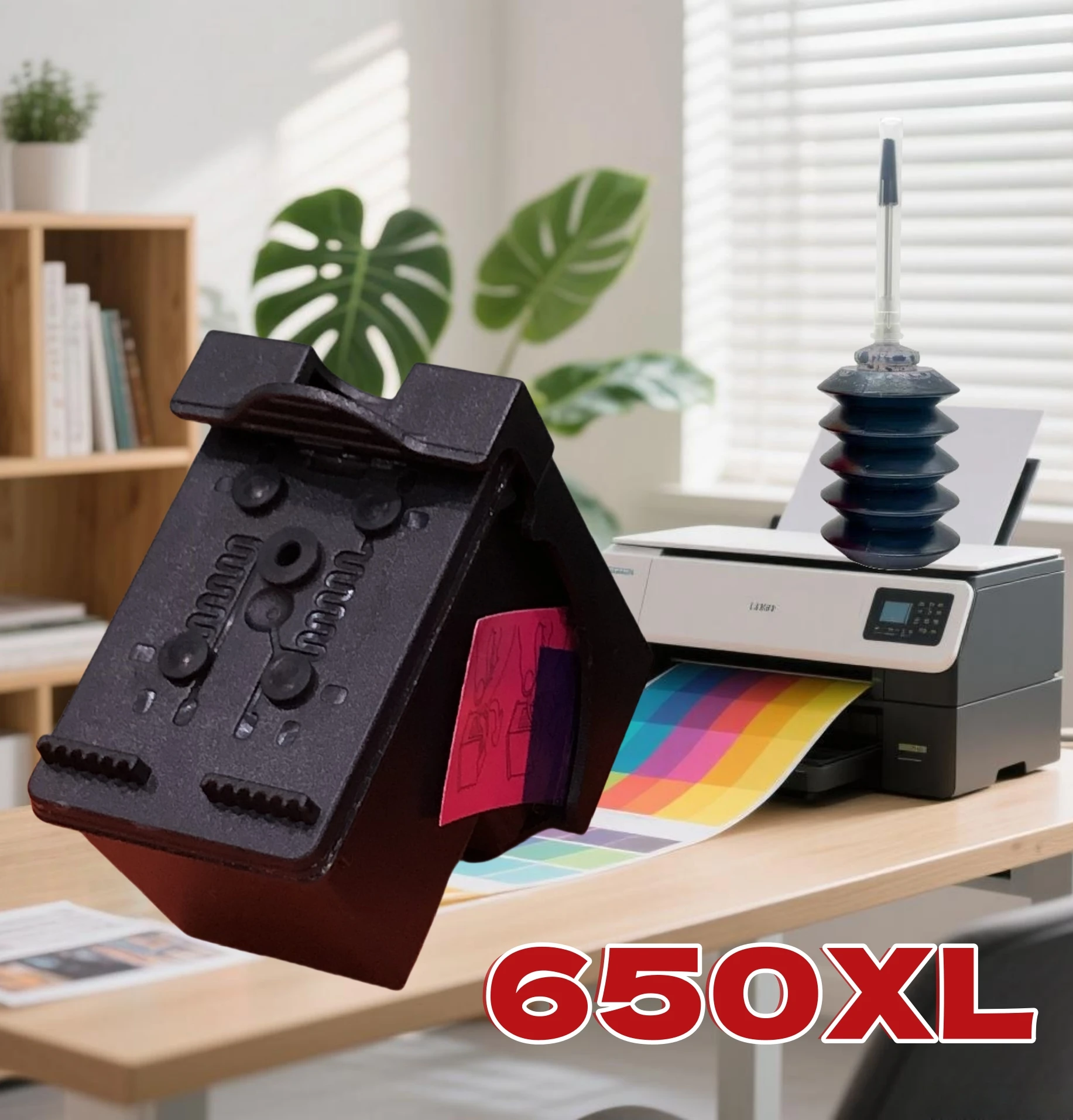 

650XL многоразовый восстановленный цветной чернильный картридж для HP650 для принтера HP Deskjet Ink Advantage 1015 4645