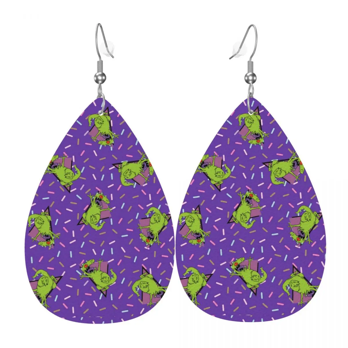 

Custom R-Rugrats Go Wild Leather Earrings for Women Dangle Earrings Jewelry Accessories