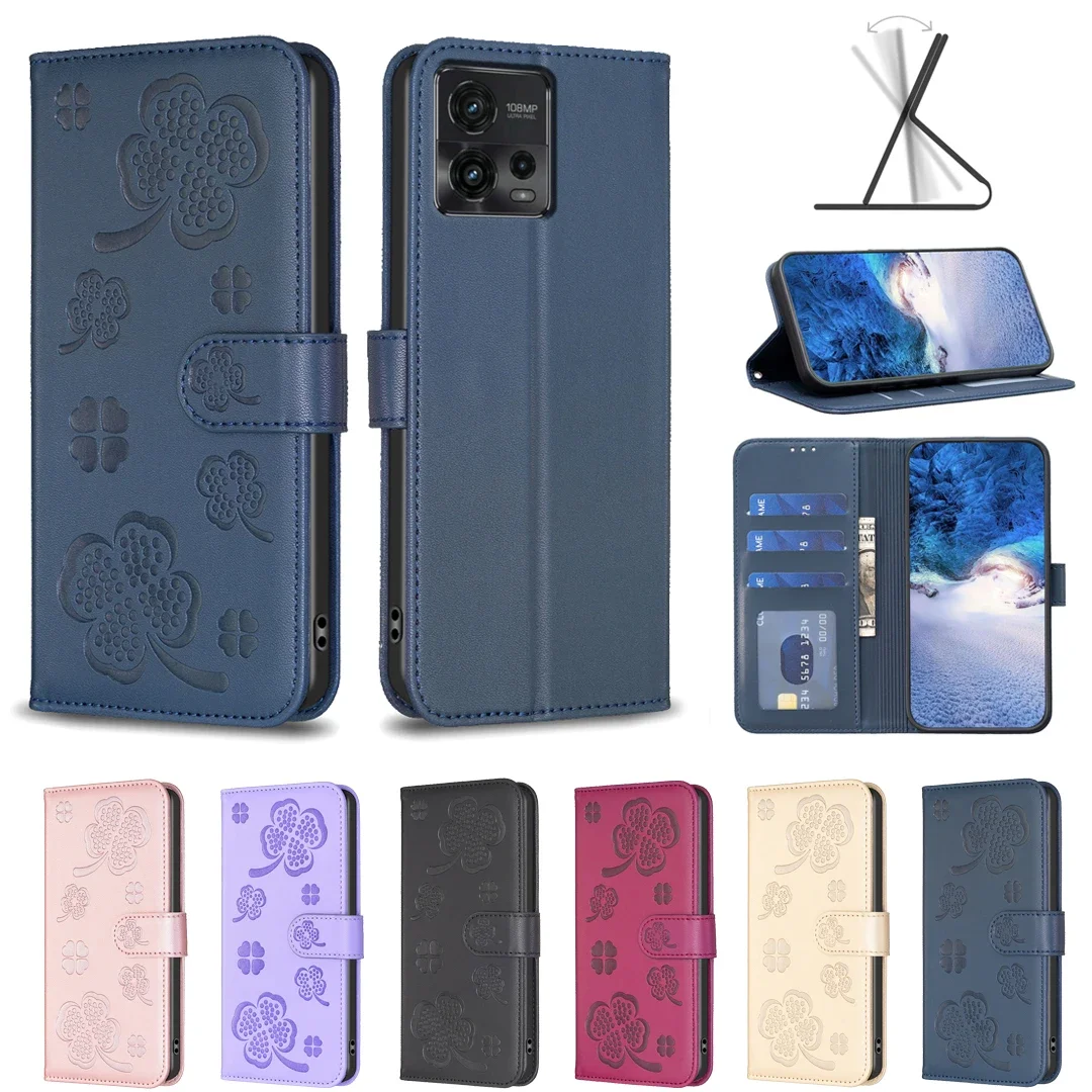 Flip Leather Case for Motorola E13 4G E32 4G E40 E30 Edge 40 5G X40 X40 Pro G04 G24 G13 4G G72 G71 G62 G54 5G G53 5G Cover