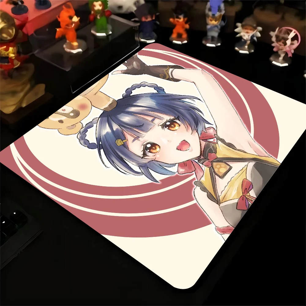 Xiangling Genshin Mousepad Small LockEdge Mouse Pad For Gamers Computer Desk Pad Rectangular Anti-slip Rubber