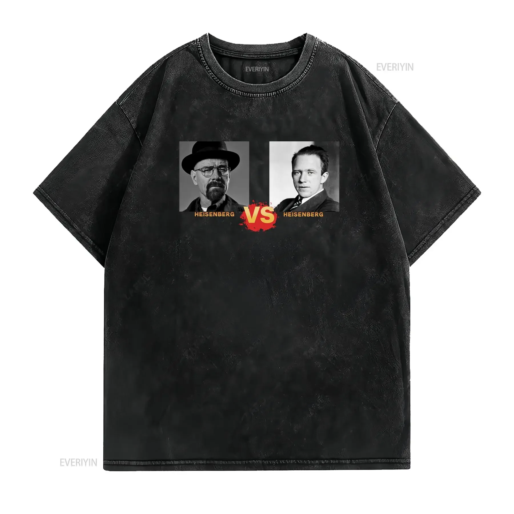 Heisenberg Breaking Chemistry T Shirt Walter Werner Science TV Show Physics Funny Meme Match Pop Culture Retro Game Top