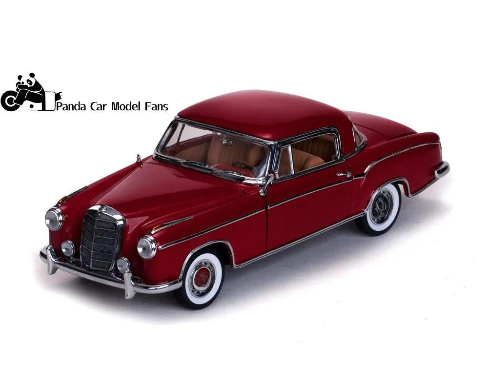 SunStar simulation car model 1:18 1958 Benz 220 red model number: 3563 Collection Furniture Models Ornaments